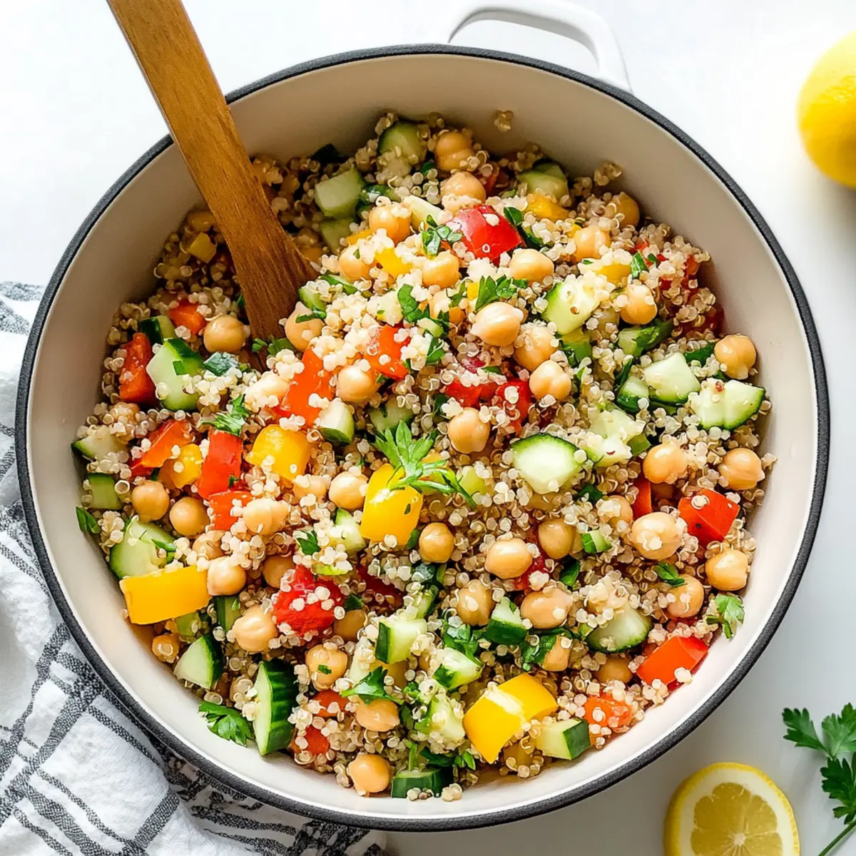 Lemon Quinoa & Chickpea Salad: Your Zesty Healthy Escape