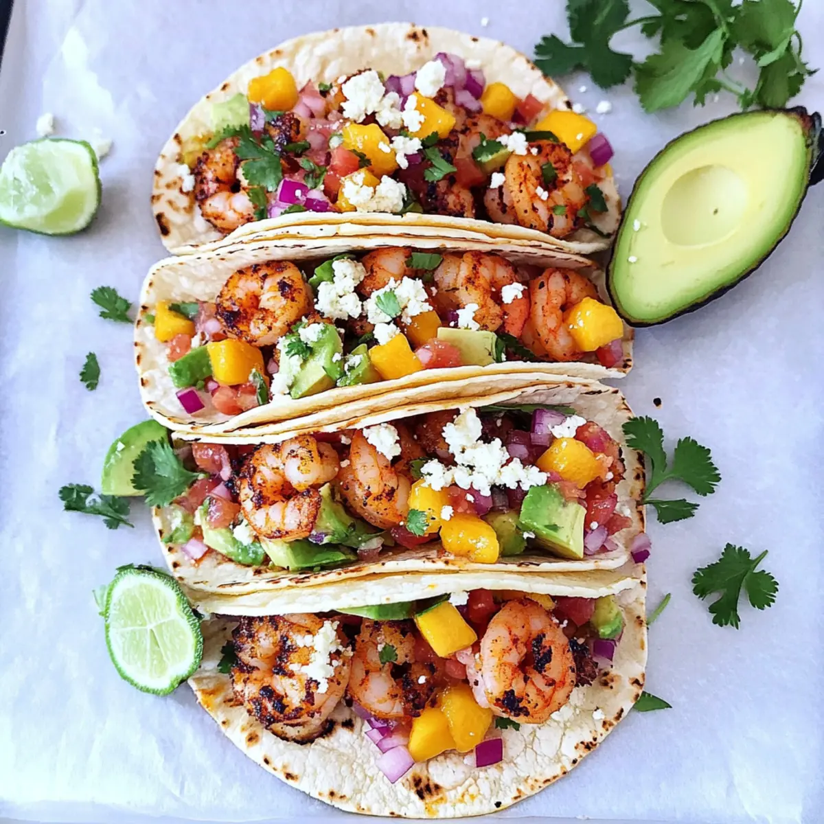 Savory Shrimp Tacos with Mango Salsa for a Fresh Feast