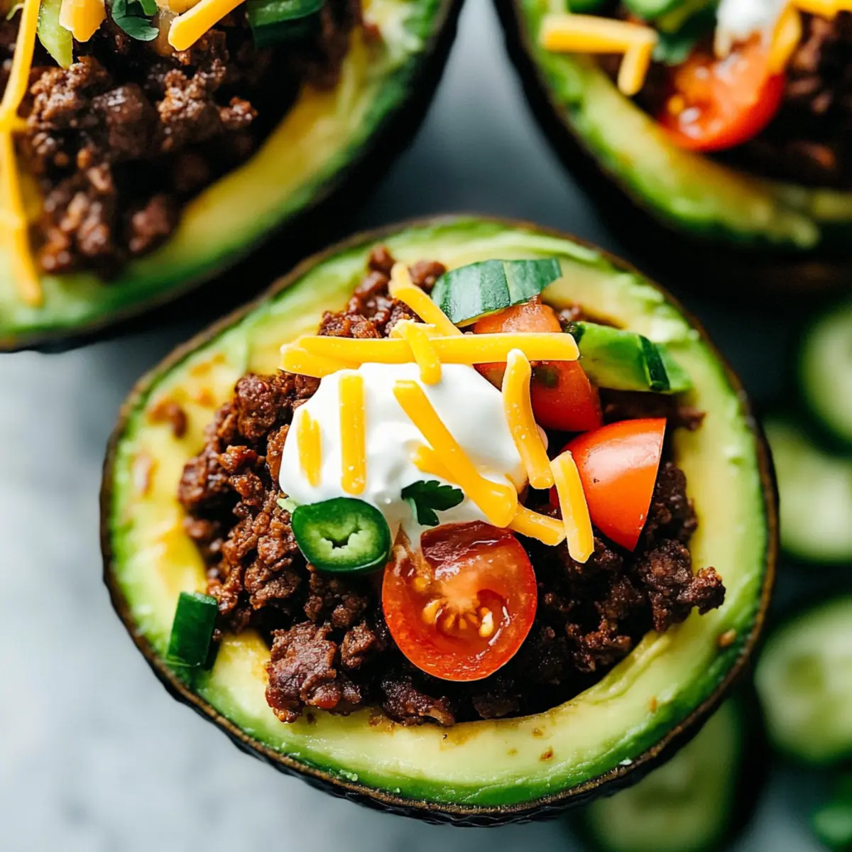 Taco Stuffed Avocados: Your New Favorite Healthy Delight