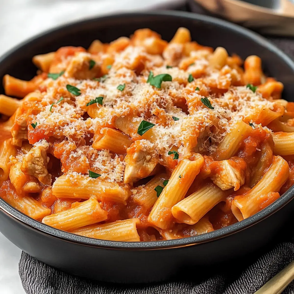 One Pot Chicken Parmesan Pasta for Quick Weeknight Bliss