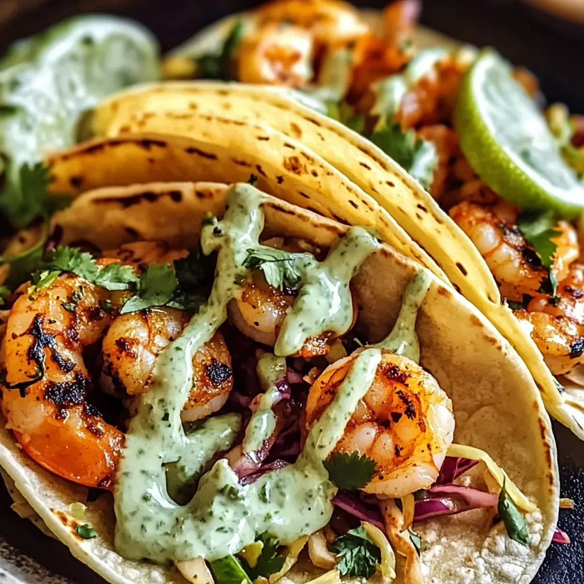 Spicy Shrimp Tacos with Crema for a Flavorful Feast