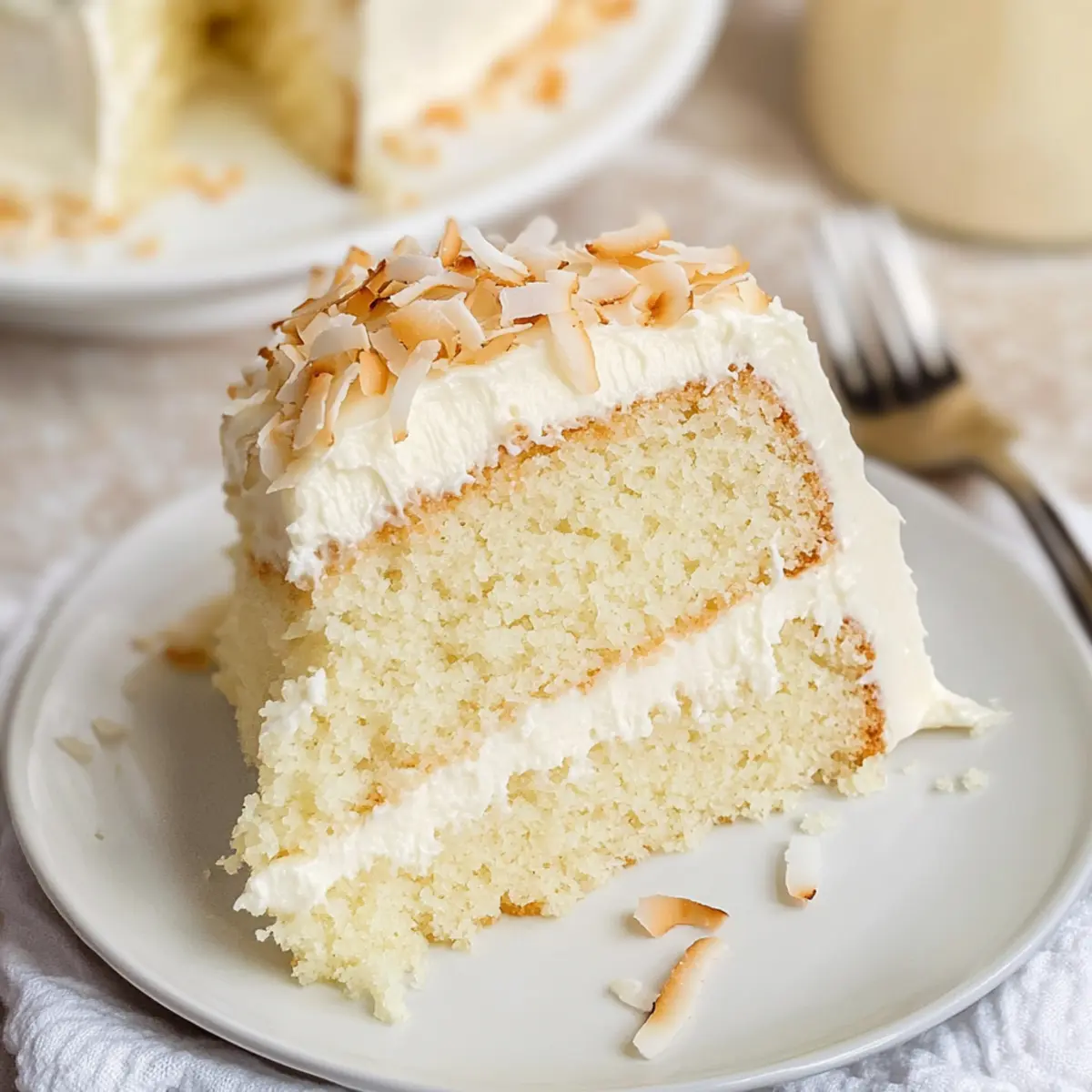 Irresistible Coconut Cake with Creamy Cheese Frosting Bliss