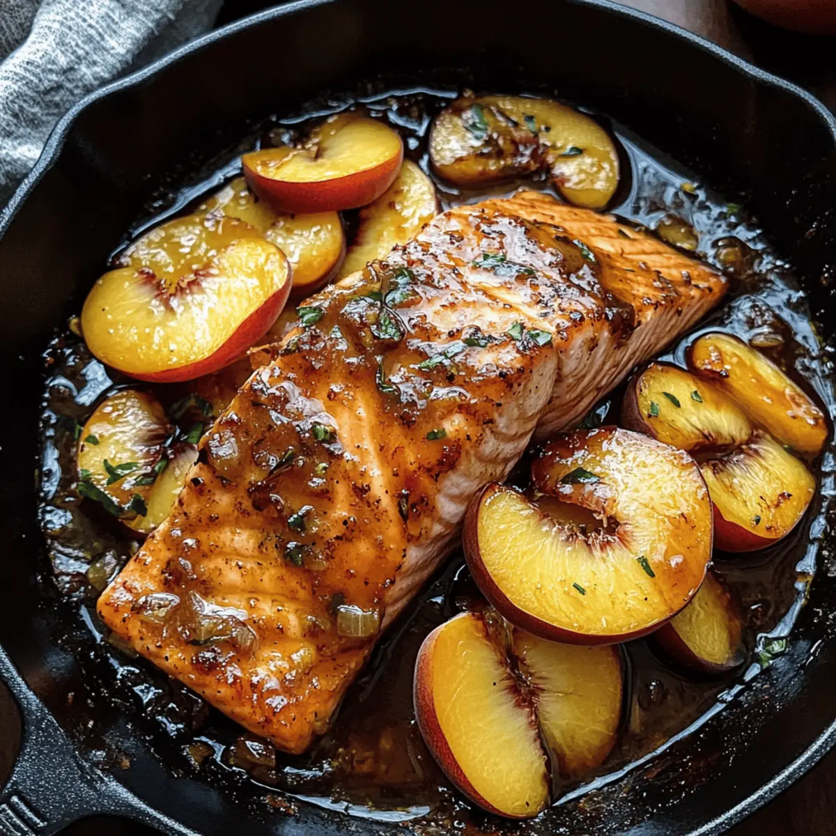 Bourbon Peach Roasted Salmon: A Flavorful Dinner Adventure