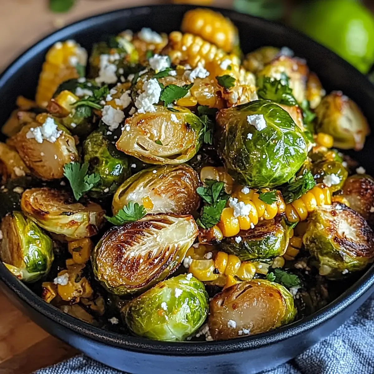 Mexican Street Corn Brussels Sprouts: A Zesty Flavor Adventure