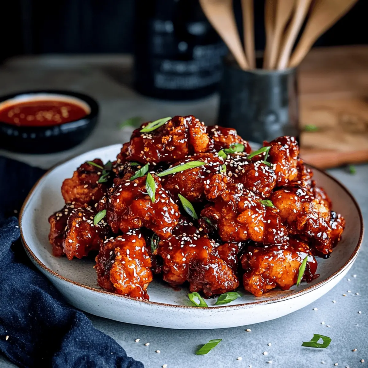 Crispy Korean Fried Chicken with a Spicy Twist at Home