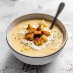 ROASTED GARLIC POTATO SOUP