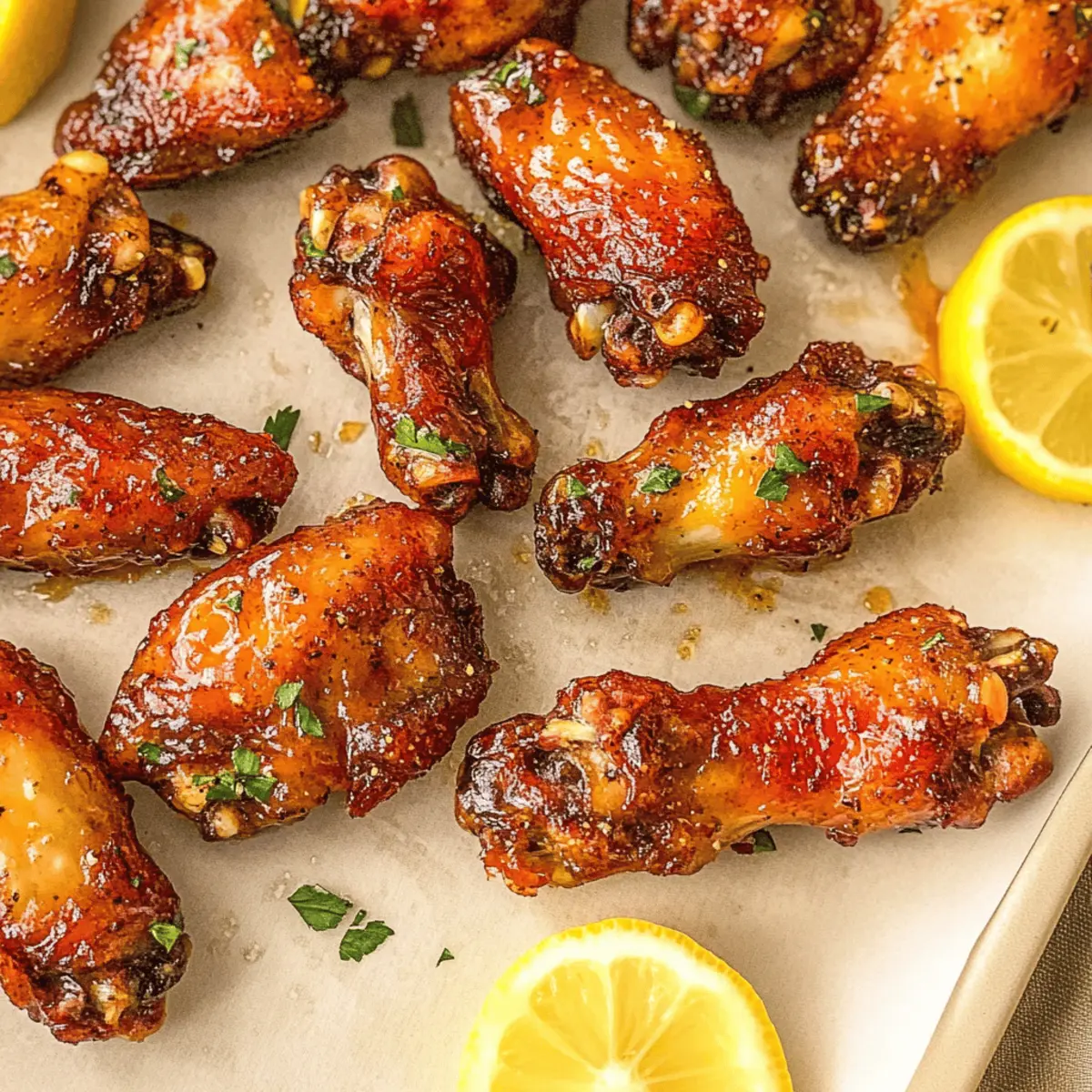 Irresistibly Crispy Hot Honey Lemon Pepper Chicken Wings