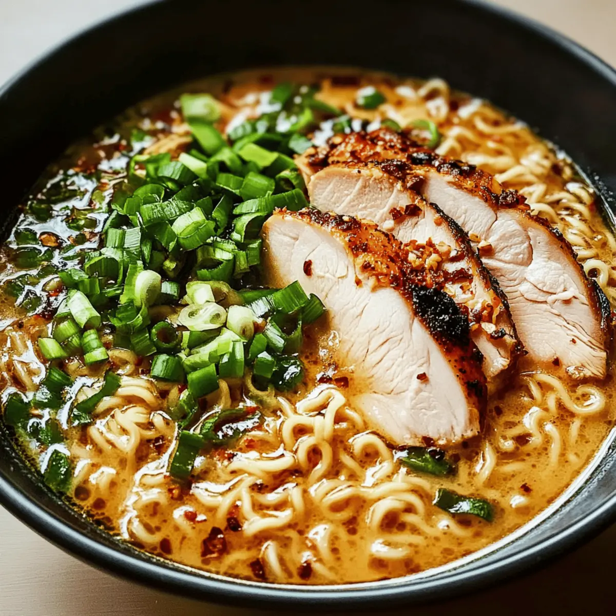 Irresistibly Cozy Chicken Ramen with Creamy Garlic Broth