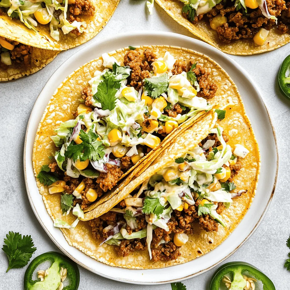 Skillet Ground Pork Tacos with Creamy Slaw for Taco Night Bliss