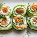 Creamy Cucumber Pinwheels