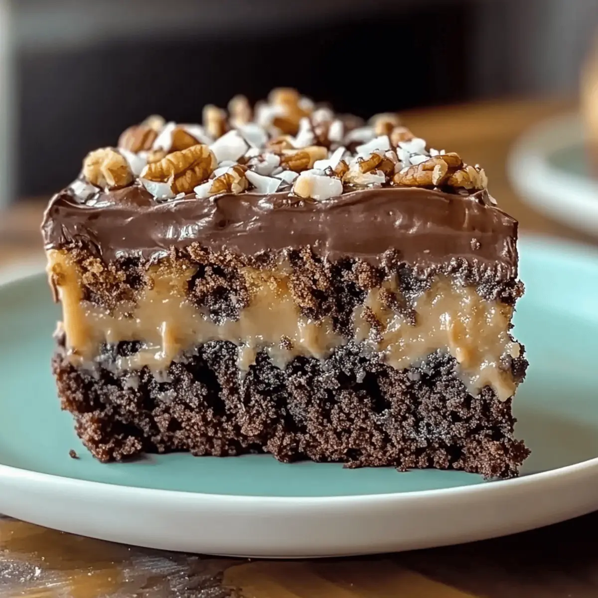 Decadent German Chocolate Poke Cake: Irresistibly Moist Delight