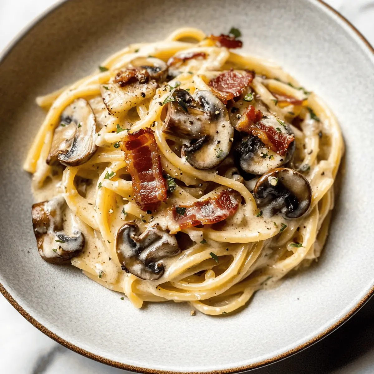 Creamy Bacon and Mushroom Pasta Ready in 30 Minutes