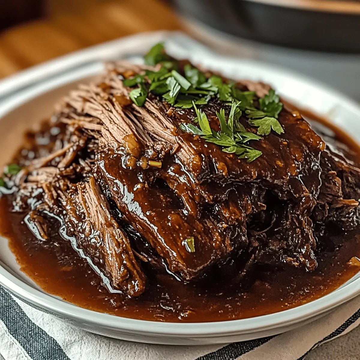 Delicious Caramelized Pulled Beef Brisket for Comforting Meals