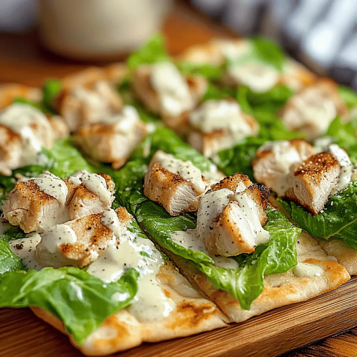 Savory Chicken Caesar Flatbread for a Quick, Tasty Meal