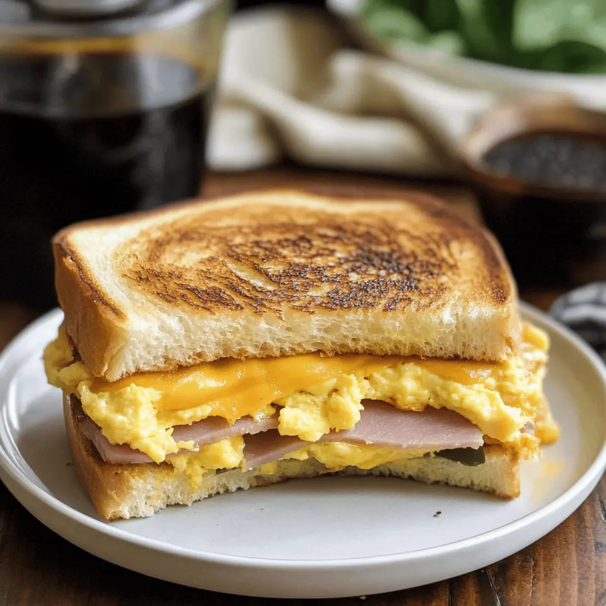 Savory Egg and Ham Breakfast Sandwich for Busy Mornings
