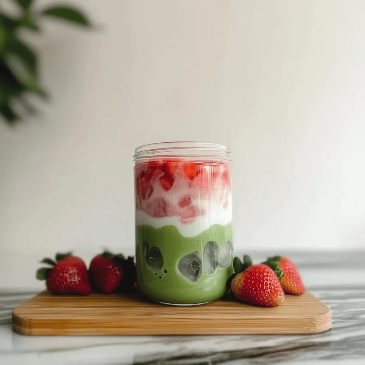 Refreshing Strawberry Matcha Latte for Summer Bliss