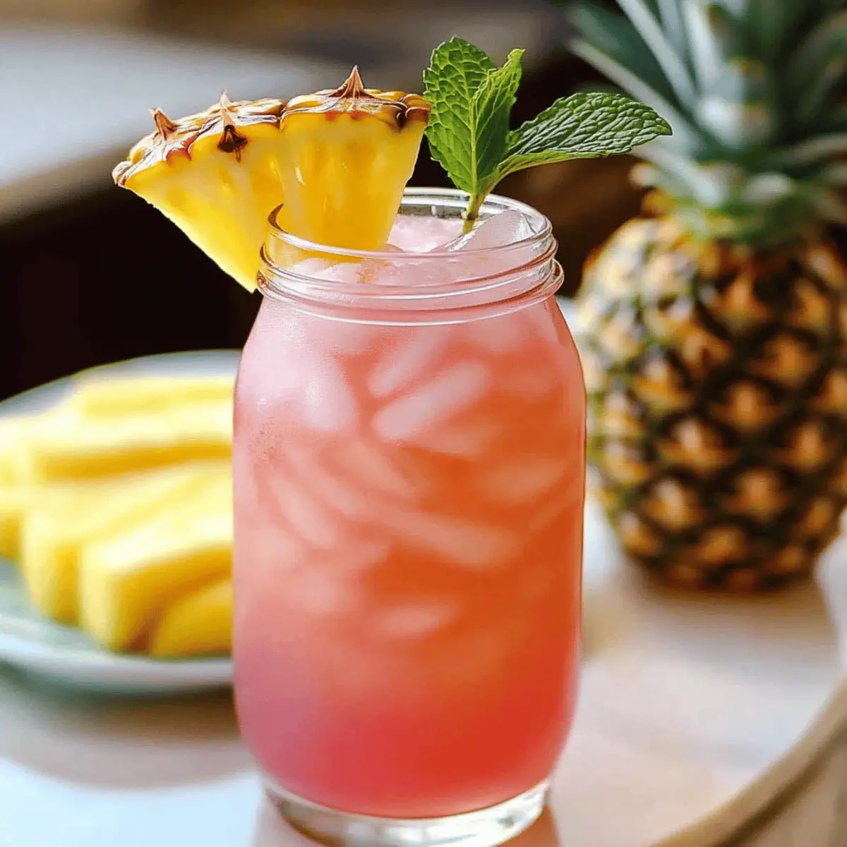 Pineapple Pink Lemonade Soda – Sip into Summer Bliss