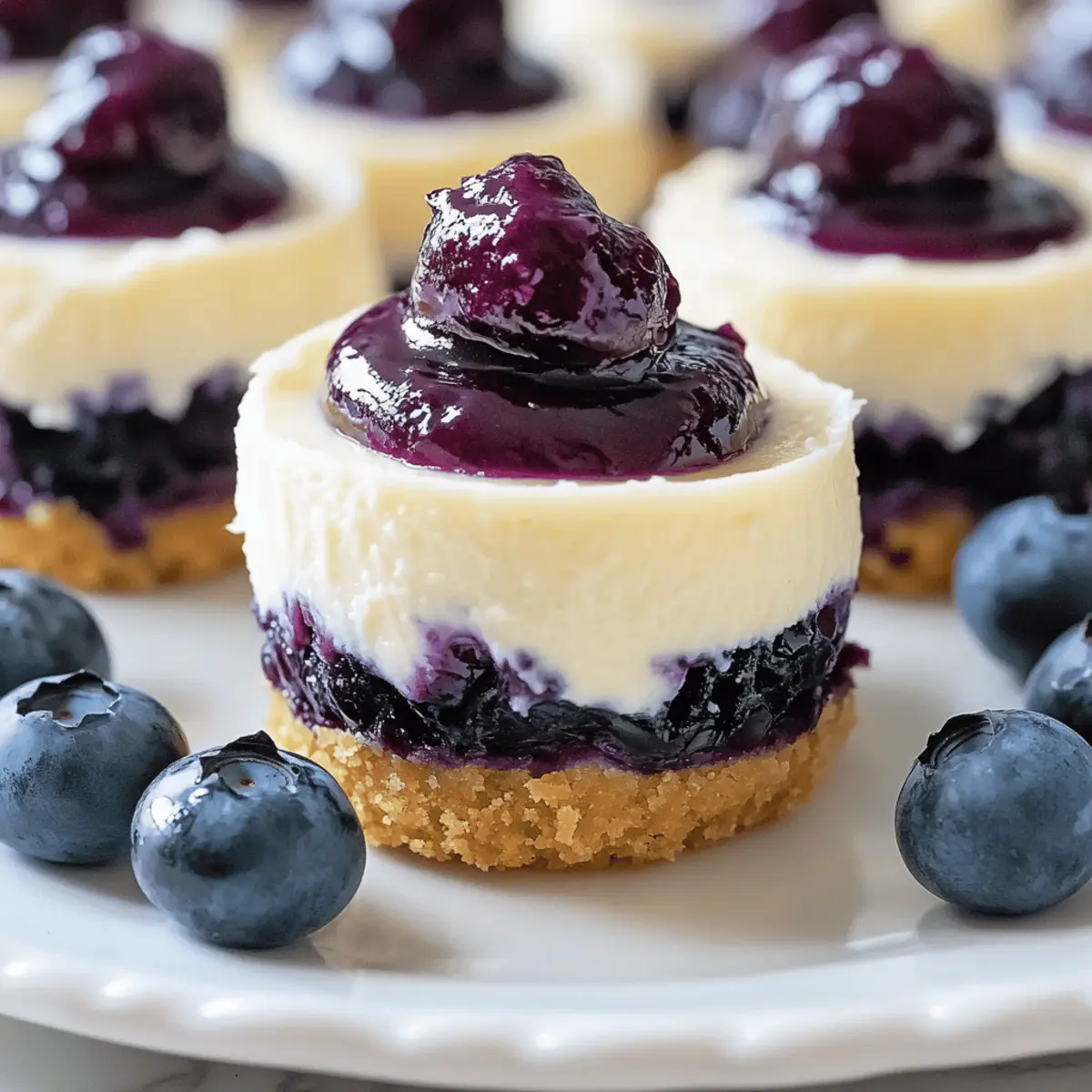 Mini Lemon Blueberry Cheesecakes for a Refreshing Summer Treat