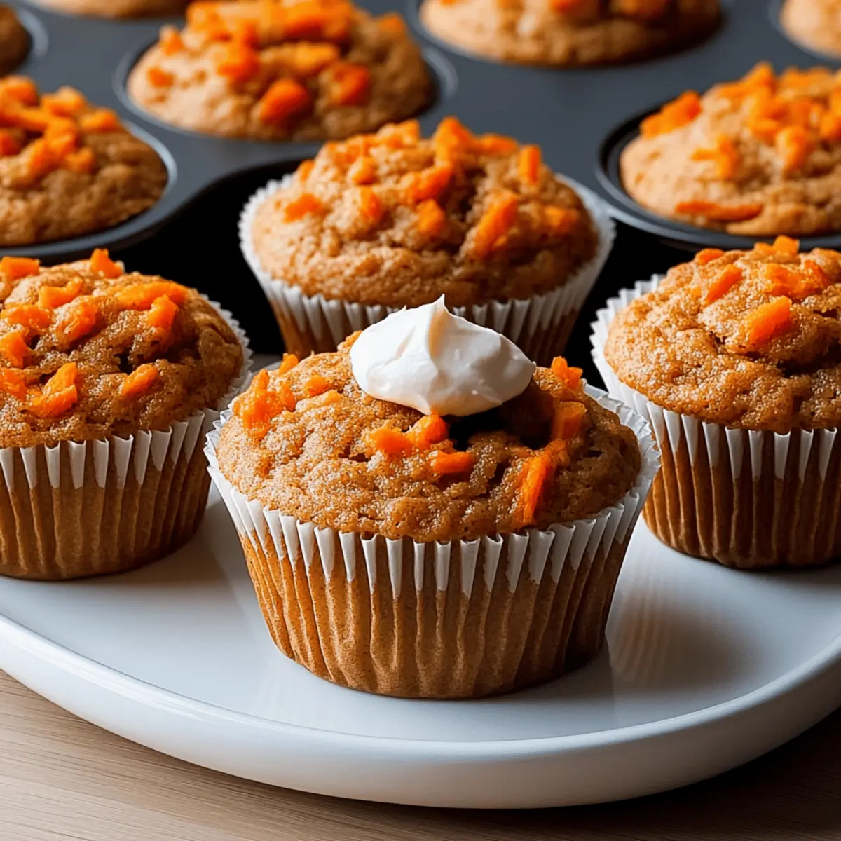 Delicious Carrot Cake Muffins Under 100 Calories Each