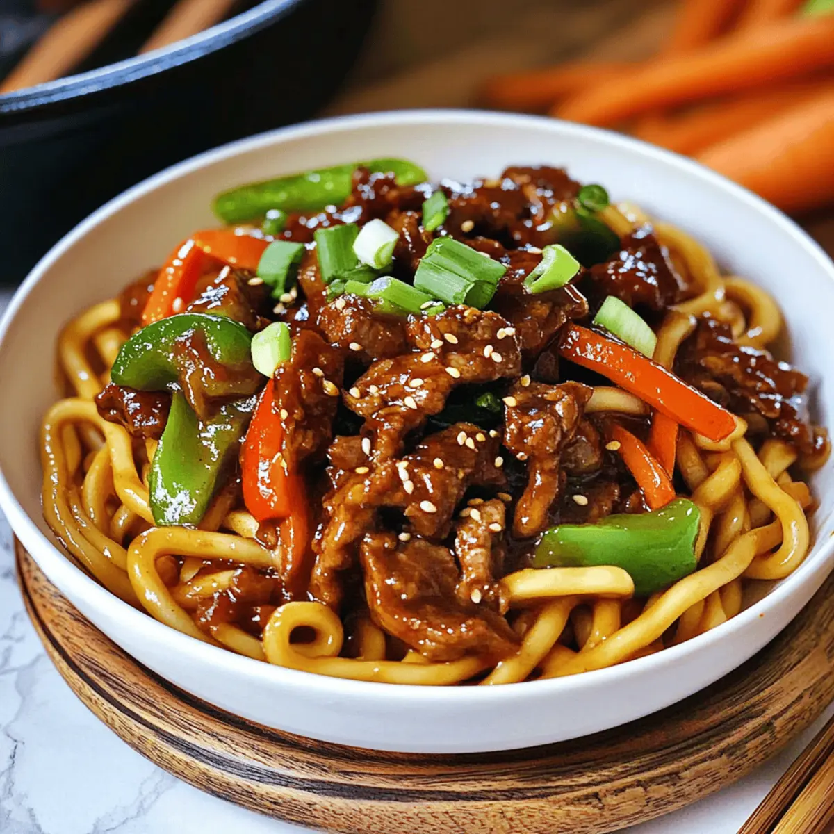 Delicious Mongolian Beef Noodles for Quick Homemade Bliss