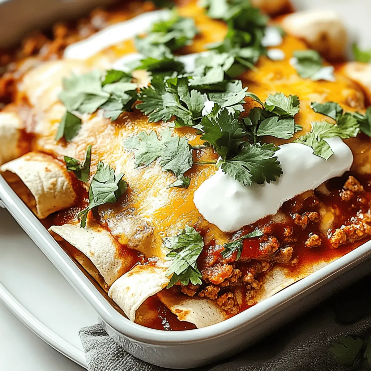 Mouthwatering Ground Beef Enchiladas for Cozy Nights