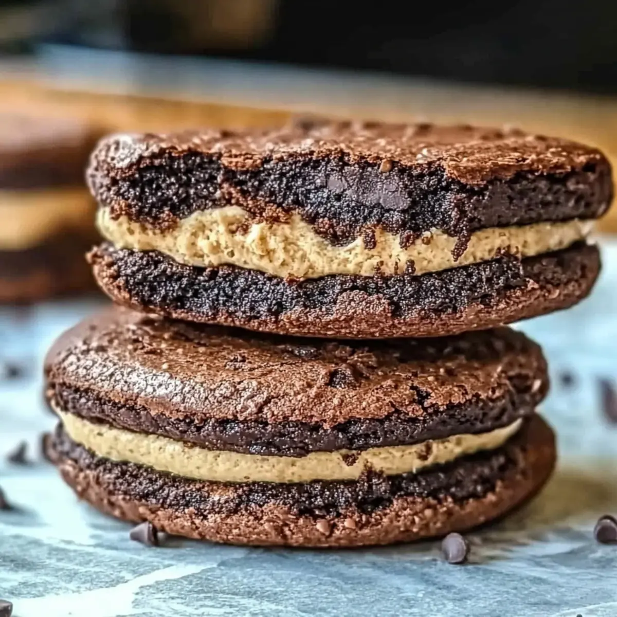 Irresistible Brownie Cookie Dough Sandwich Cookies Await You
