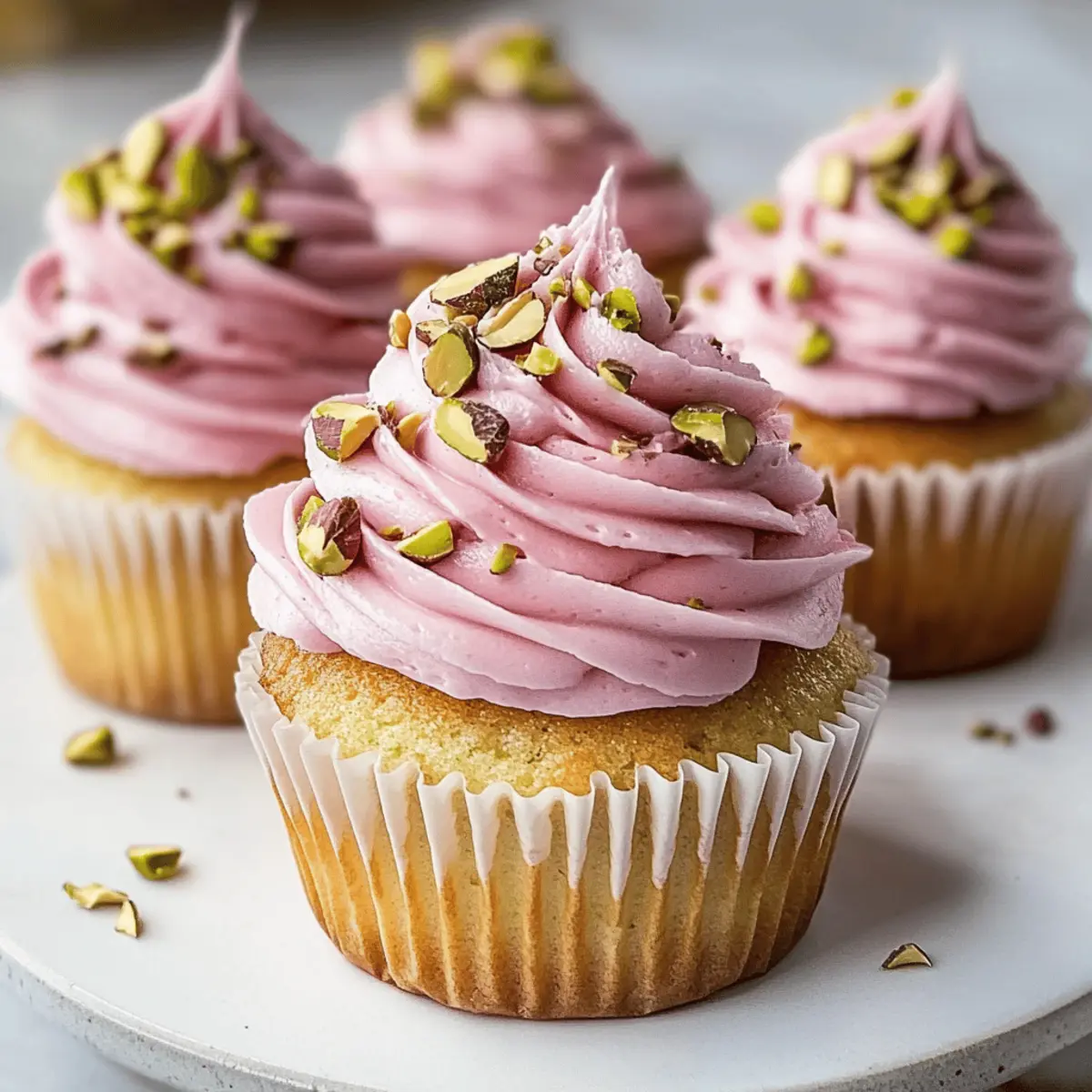 Rose and Pistachio Cupcakes: An Irresistible Floral Treat