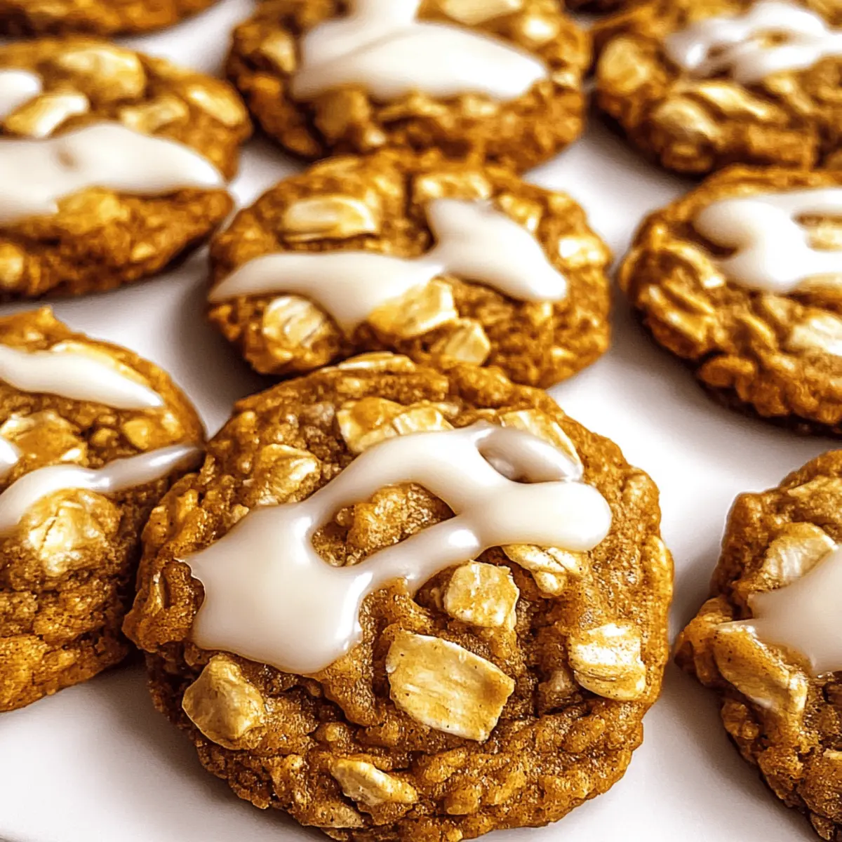 Iced Pumpkin Oatmeal Cookies for Cozy Fall Moments