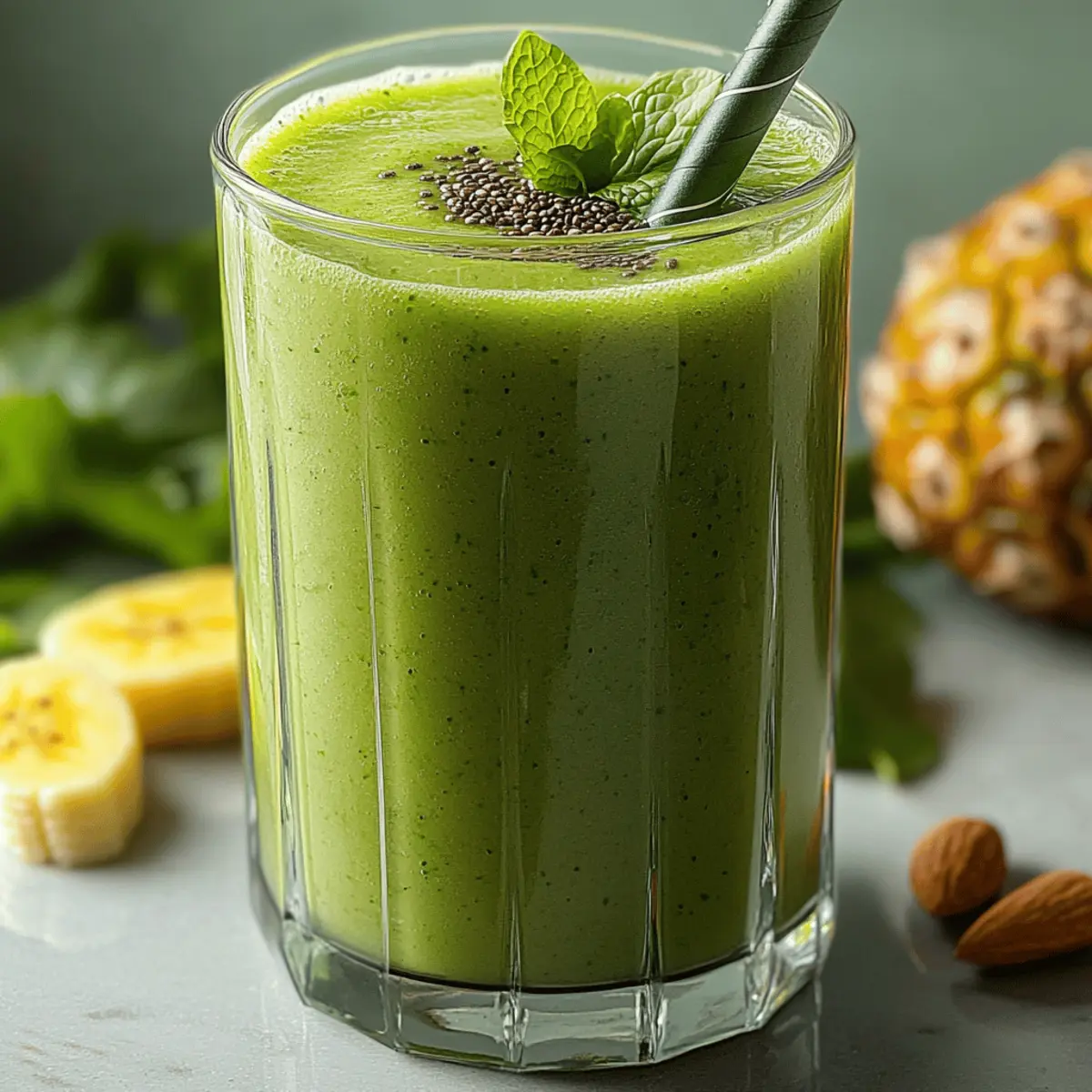 Nutritious Green Smoothie: Your Fresh Health Boost Anytime