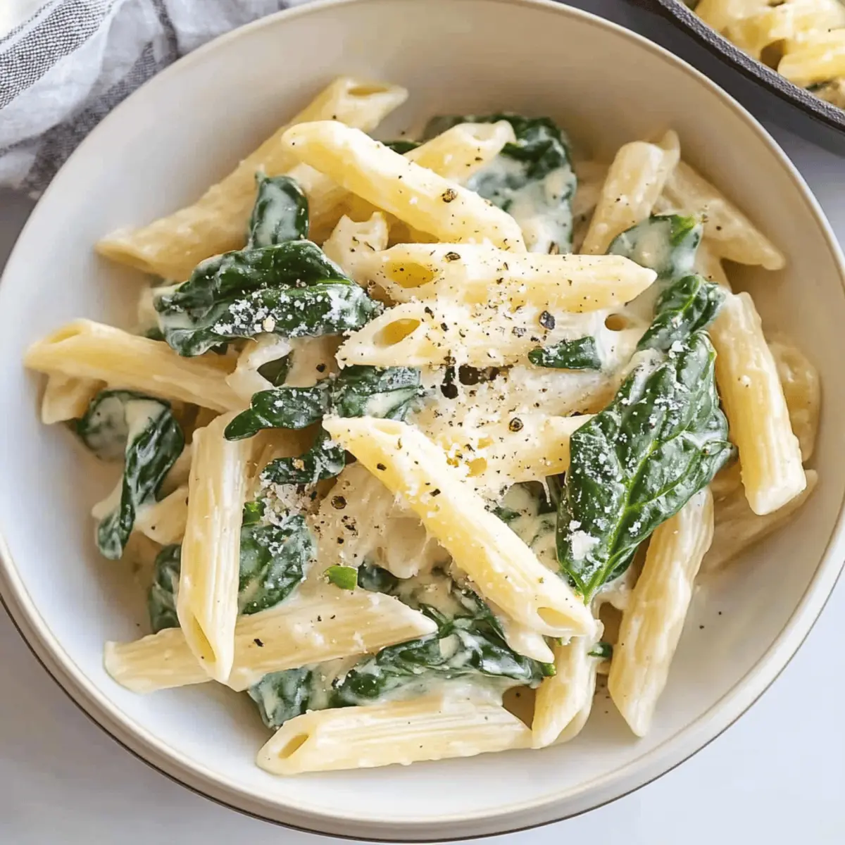 Creamy Pasta with Spinach: A Quick 15-Min Dinner Delight