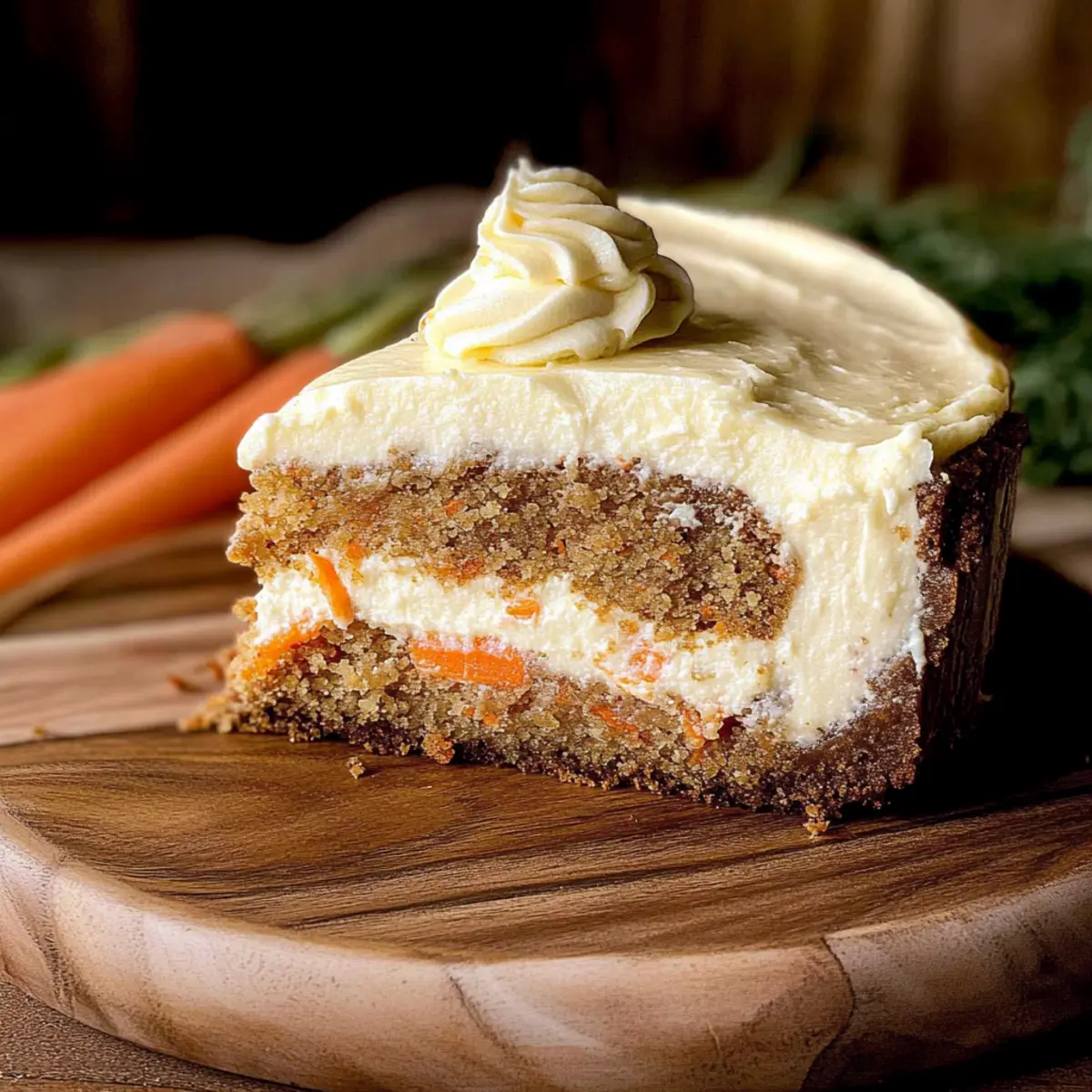 Irresistible Carrot Cake Cheesecake with Cream Cheese Frosting