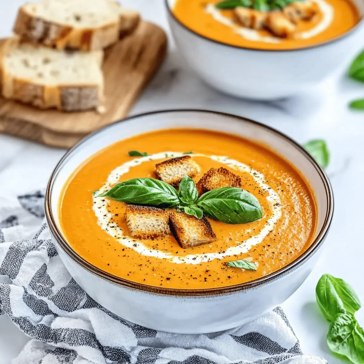 Creamy Tomato Soup with Heavy Cream: Your Cozy Comfort Bowl