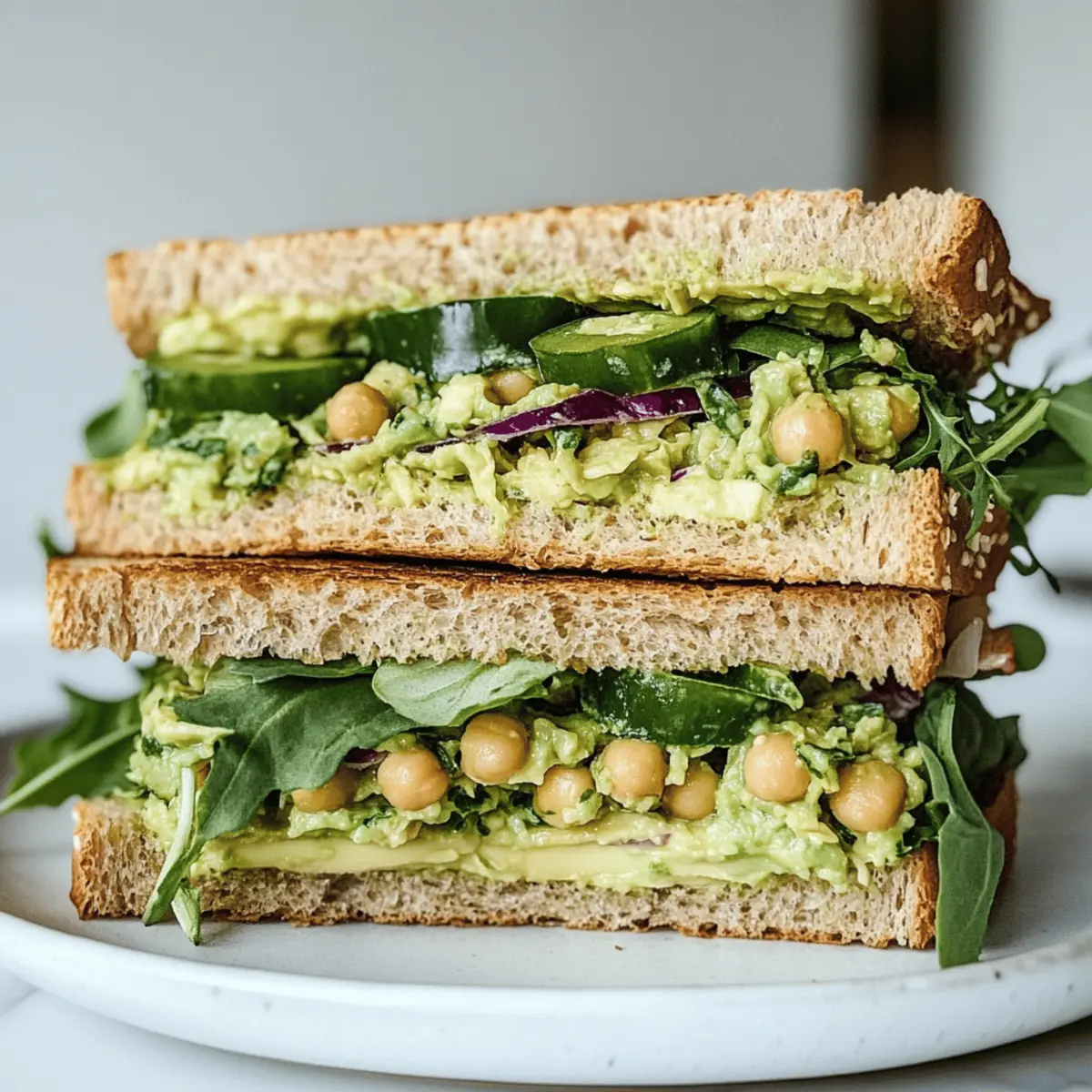 Vibrant Green Goddess Salad Sandwich for a Fresh Lunch Delight