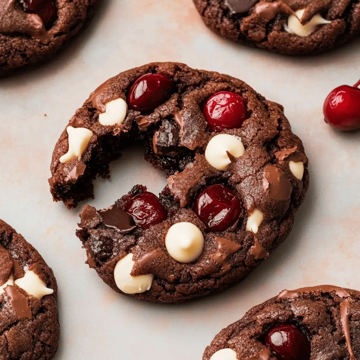 Chewy Black Forest Cookies: A Chocolate Cherry Delight