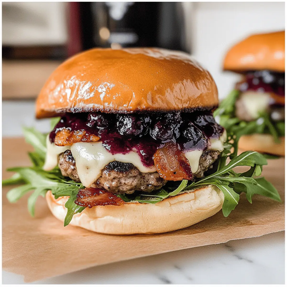 Blueberry Basil Gourmet Burger: A Juicy Summer Delight