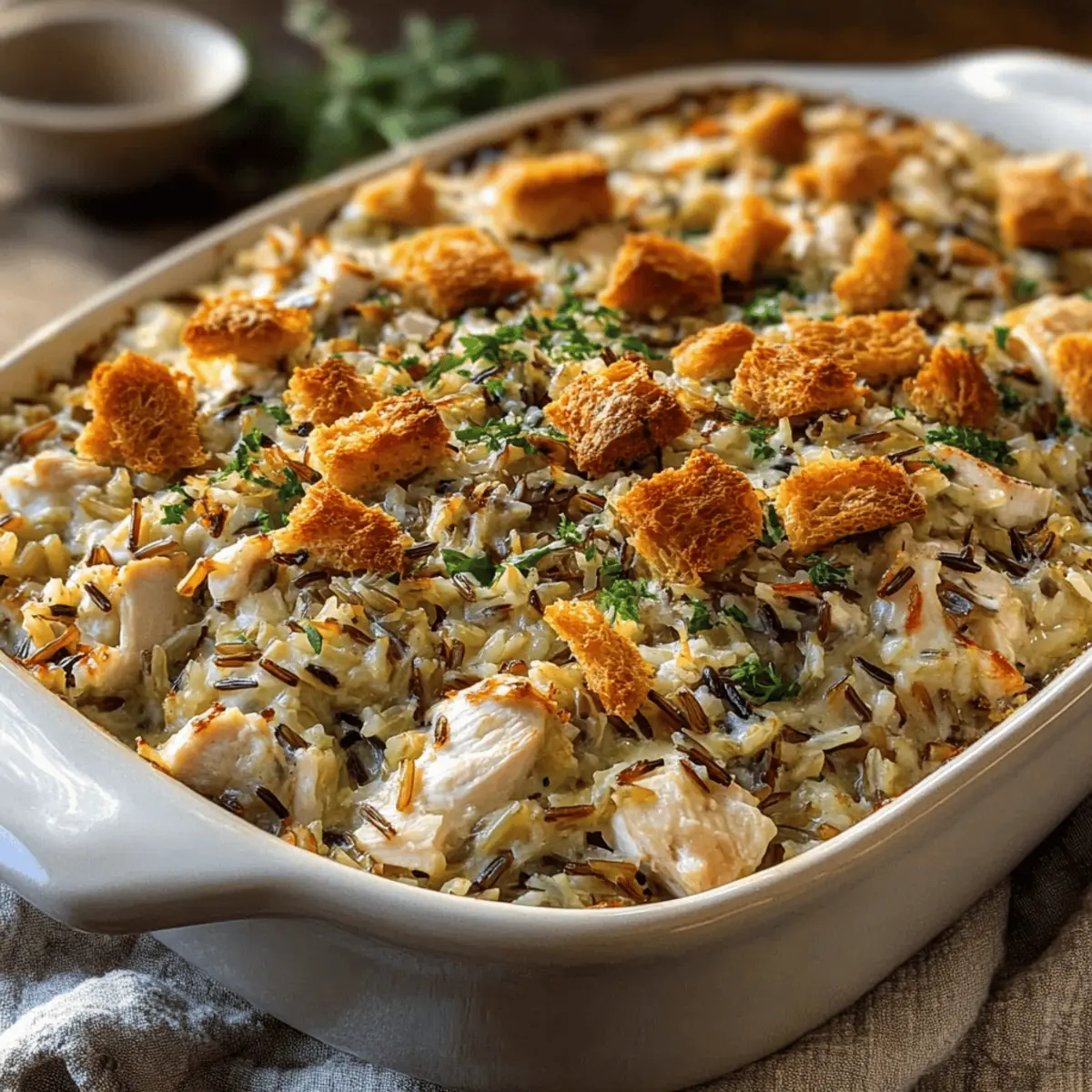 Comforting Chicken Wild Rice Casserole for Cozy Nights