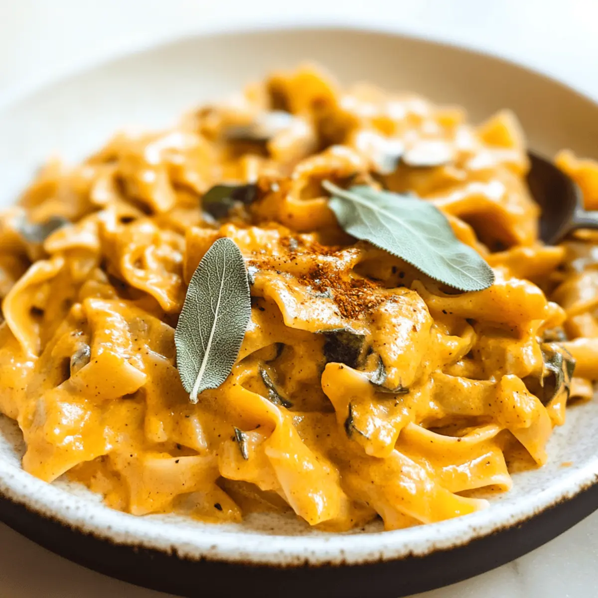 Creamy Pumpkin Pasta Sauce with Sage for Cozy Nights