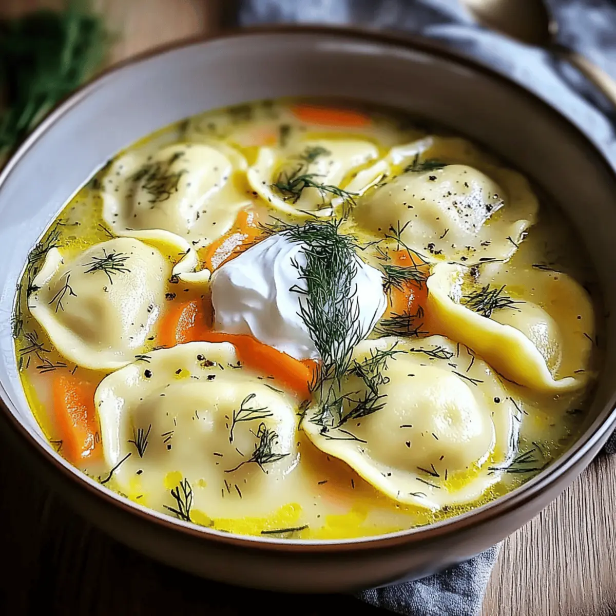 Comforting Dill Pierogi Soup for Quick Cozy Nights