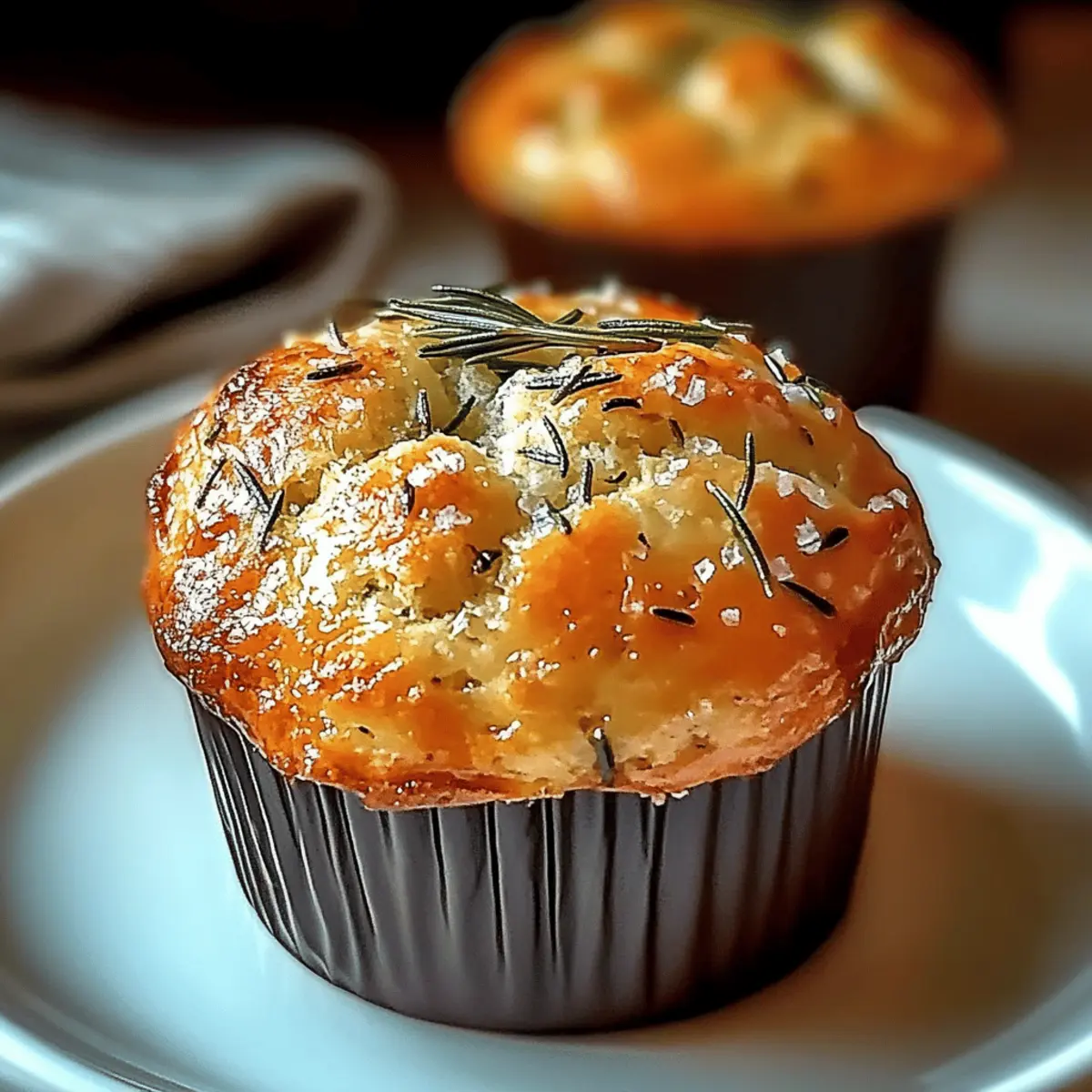 Garlic Rosemary Focaccia Muffins: Soft, Savory, and Irresistible