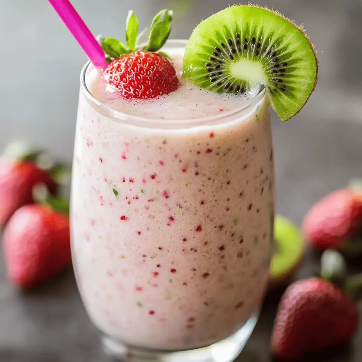 Delicious Kiwi Strawberry Smoothie for a Refreshing Start