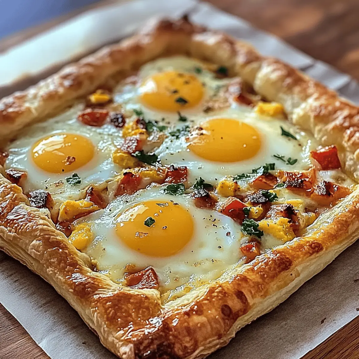Puff Pastry Breakfast Pizza: Easy Customizable Brunch Delight