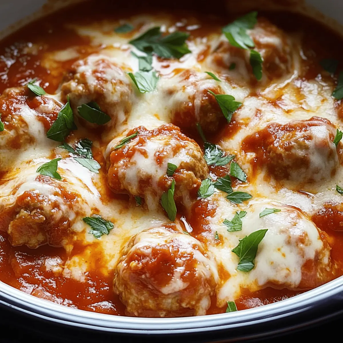 Slow Cooker Chicken Parm Meatballs – Comforting Family Delight