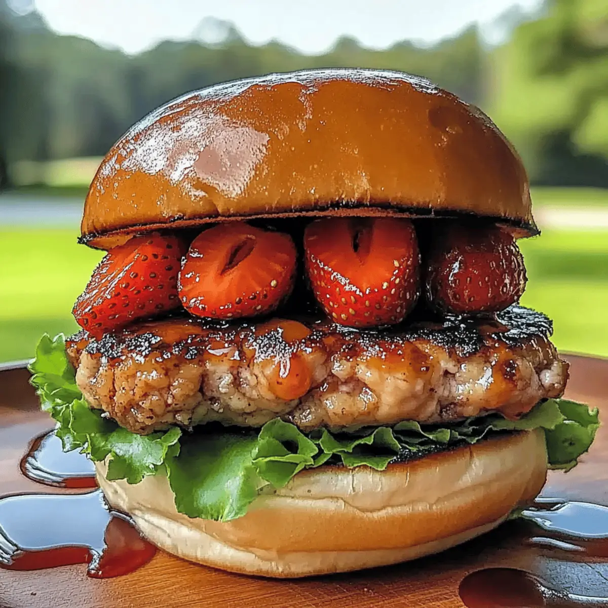 Savory Strawberry Burgers: A Sweet Twist on Grilling