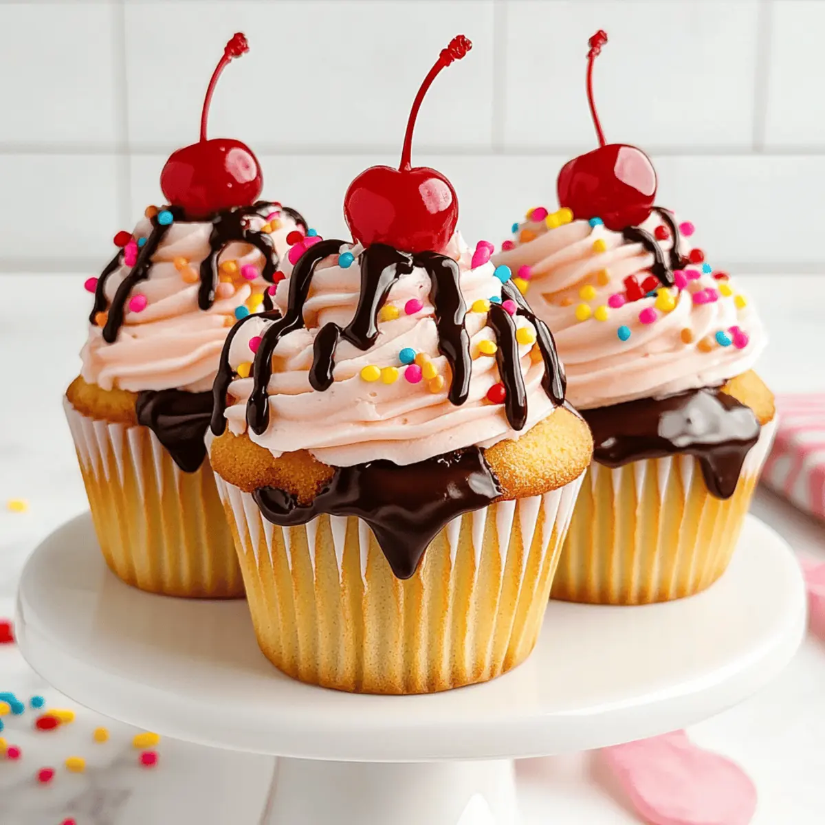 Irresistible Strawberry Sundae Cupcakes for Sweet Celebrations