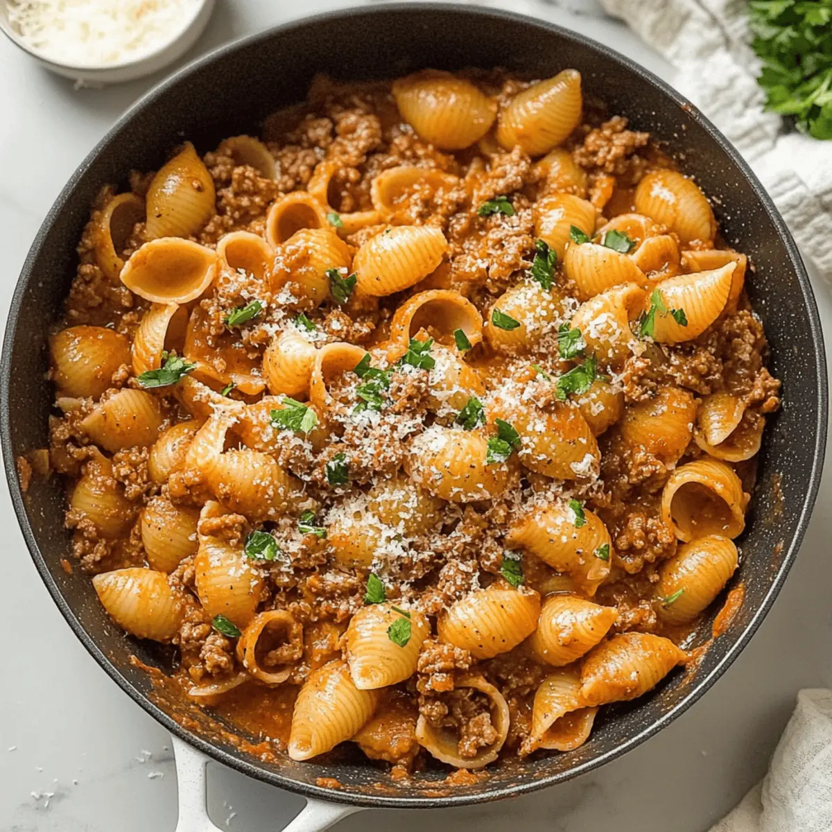 Delicious Chili Garlic Beef and Shells in 20 Minutes