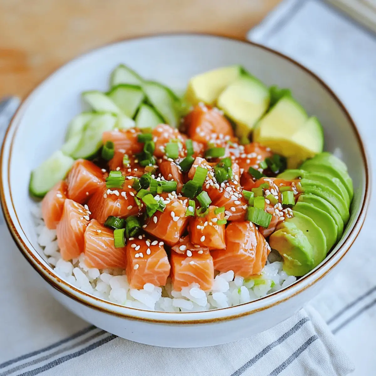 Savory Salmon Poke Bowl: Quick, Fresh, and Fully Customizable