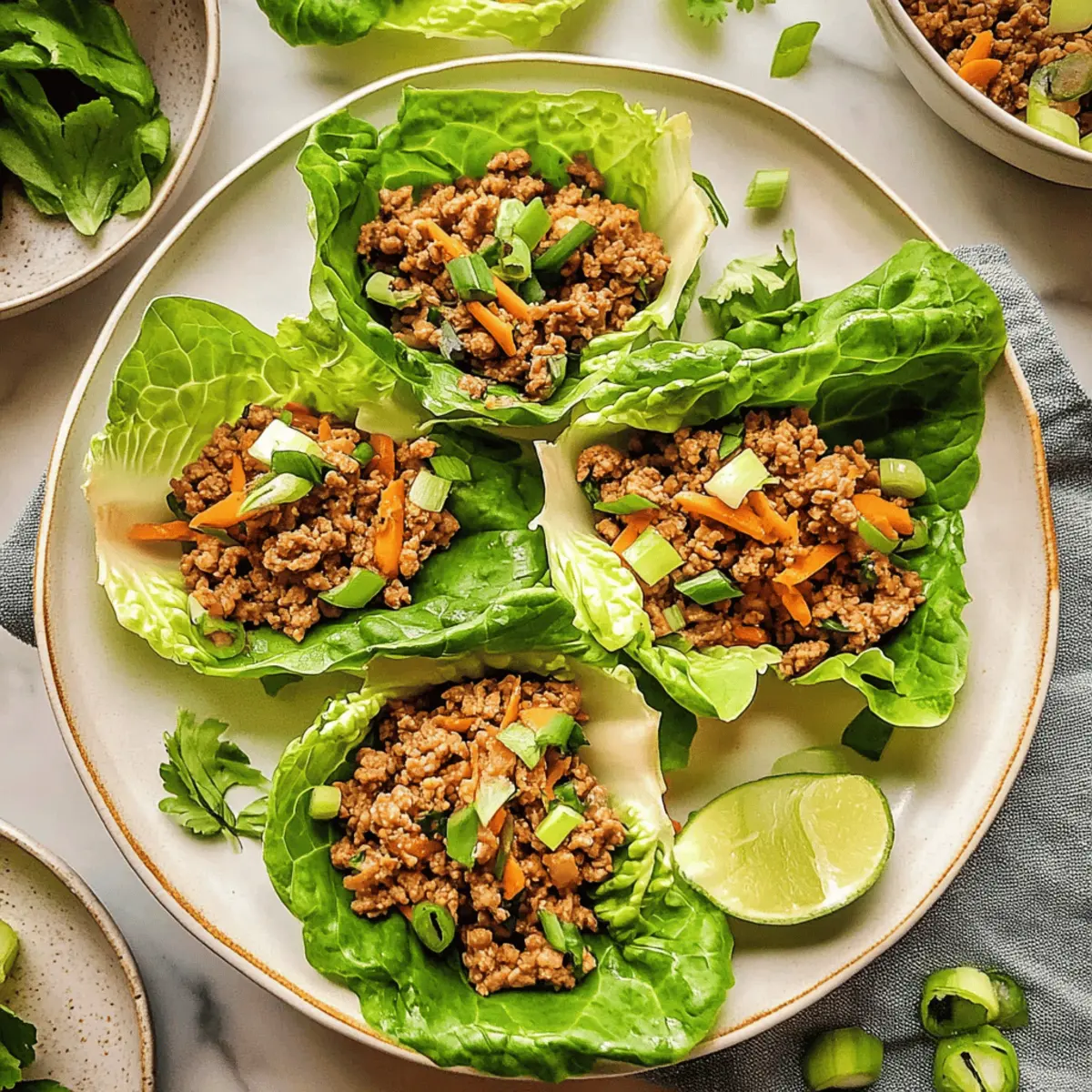 Ground Turkey Lettuce Wraps