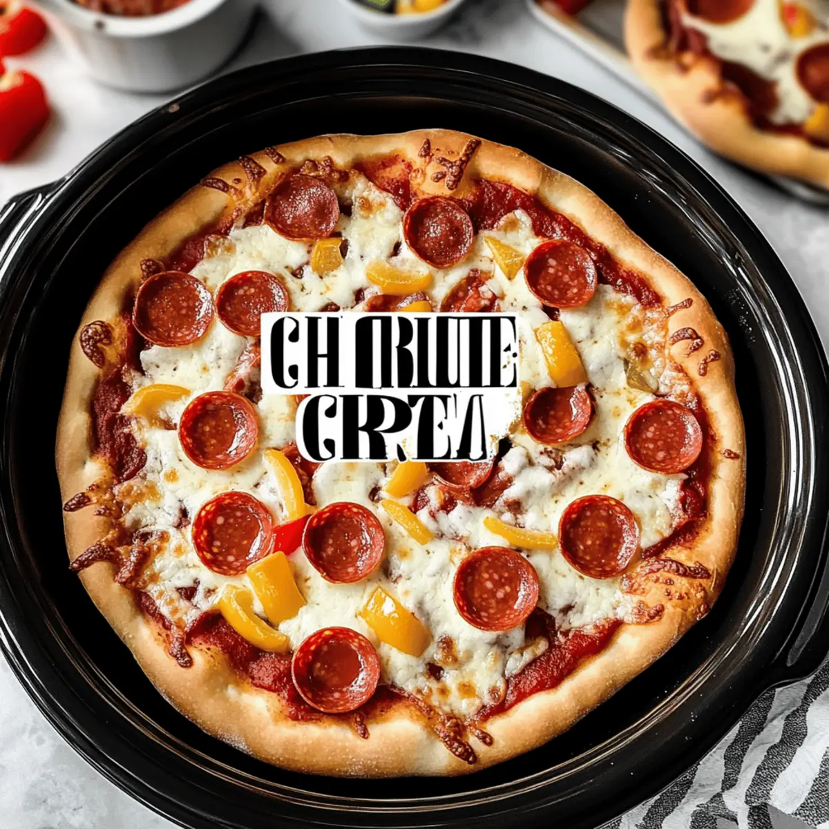Crockpot Pizza With Deep Dish Crust Recipe