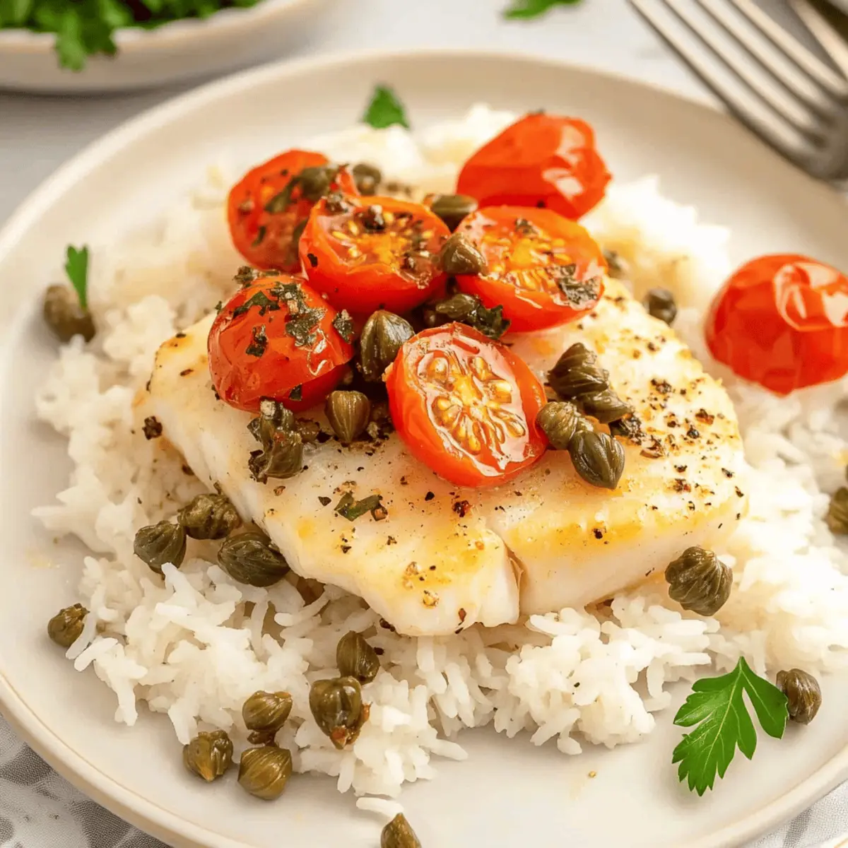 Savory Baked Cod with Tomatoes for a Mediterranean Delight