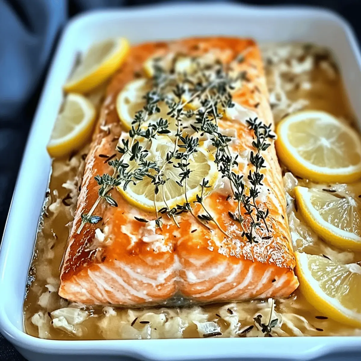 Baked Lemon-Thyme Salmon: Easy Flavorful Elegance at Home